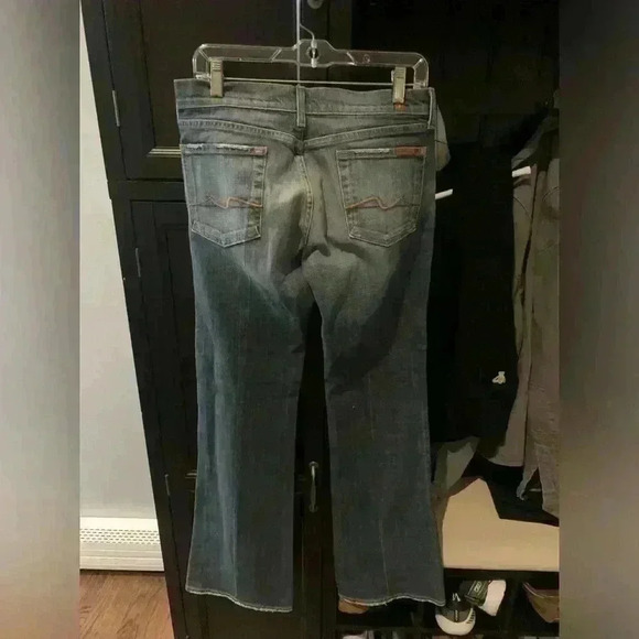 7 For All Mankind low rise Flare Jeans size 29 NWT - Picture 3 of 11
